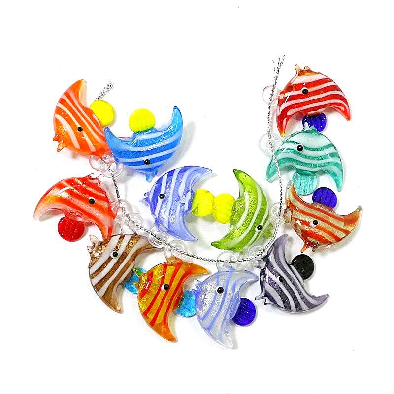 Aquarium Fish Items - 2pcs Colorful Cute Sea Fish Charms