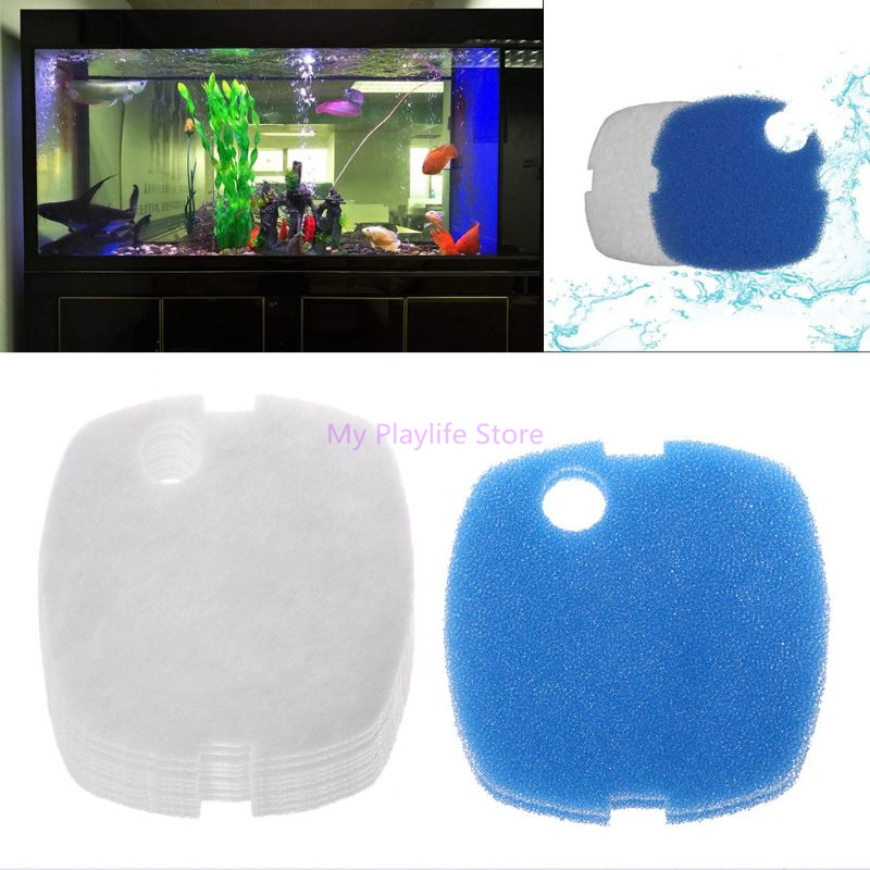 Aquael Filter Fzn - 10pcs Aquarium Filter Pads Sponge for