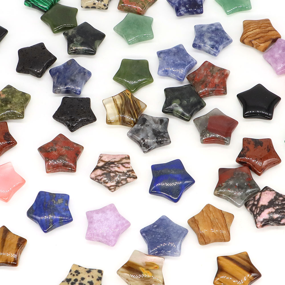 Aquarium Fish Names - 20mm Mini Star Natural Stones Healing