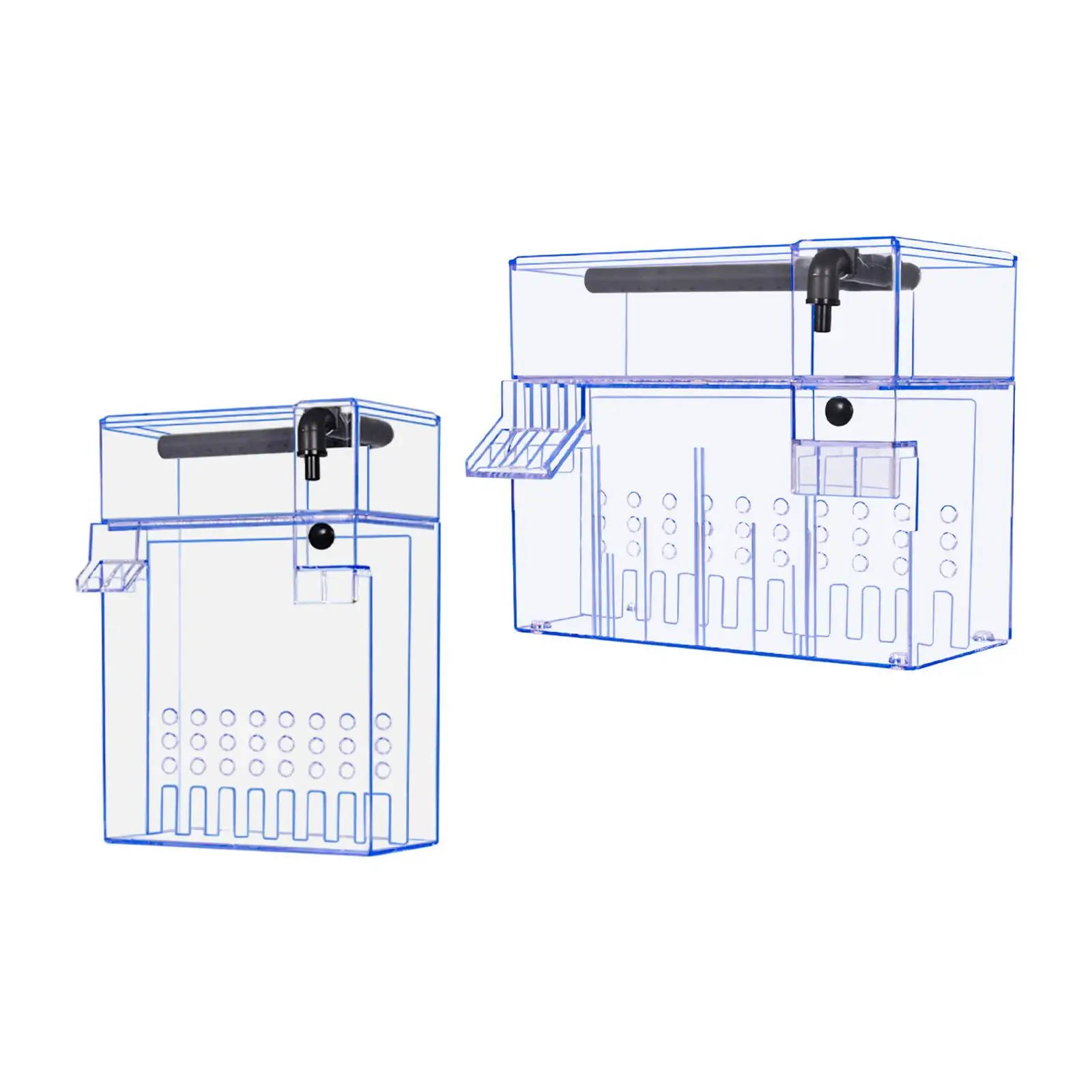 Live Fish Aquarium - Fish Tank Filter Box,Dry and Wet