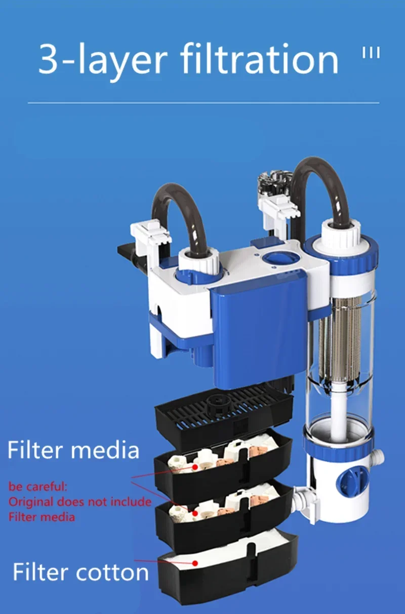 Wall-Mounted External Aquarium - огляд і ціна Fish Tank Filter Aquarium
