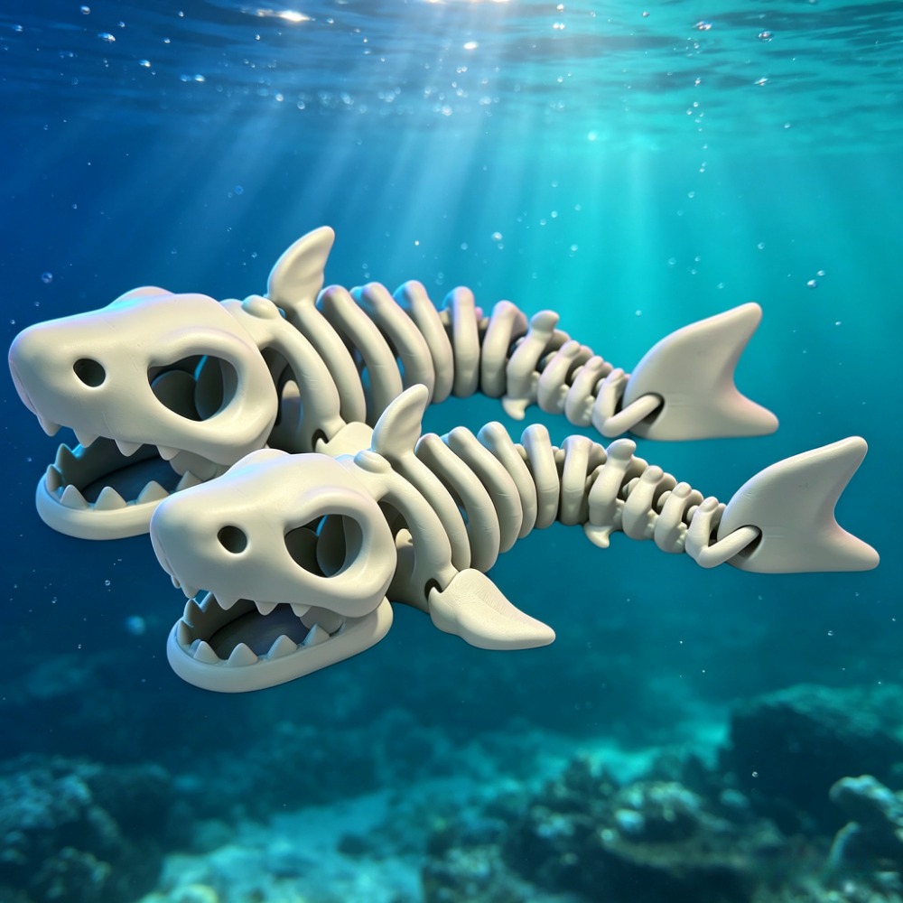 Shark Skeleton Aquarium Decor  - огляд і ціна Aquarium Fish Items