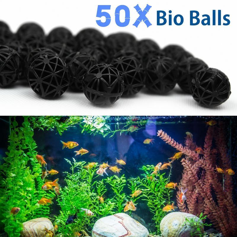 50Pcs 16mm Aquarium Bio Filter - огляд і ціна Fish Tank Filter Aquarium