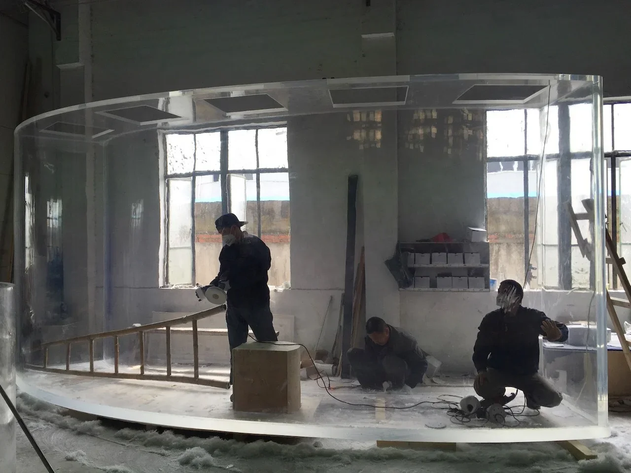 l Acrylic Big Fish Tank Rectan - огляд і ціна Aquarium Fish Big Size