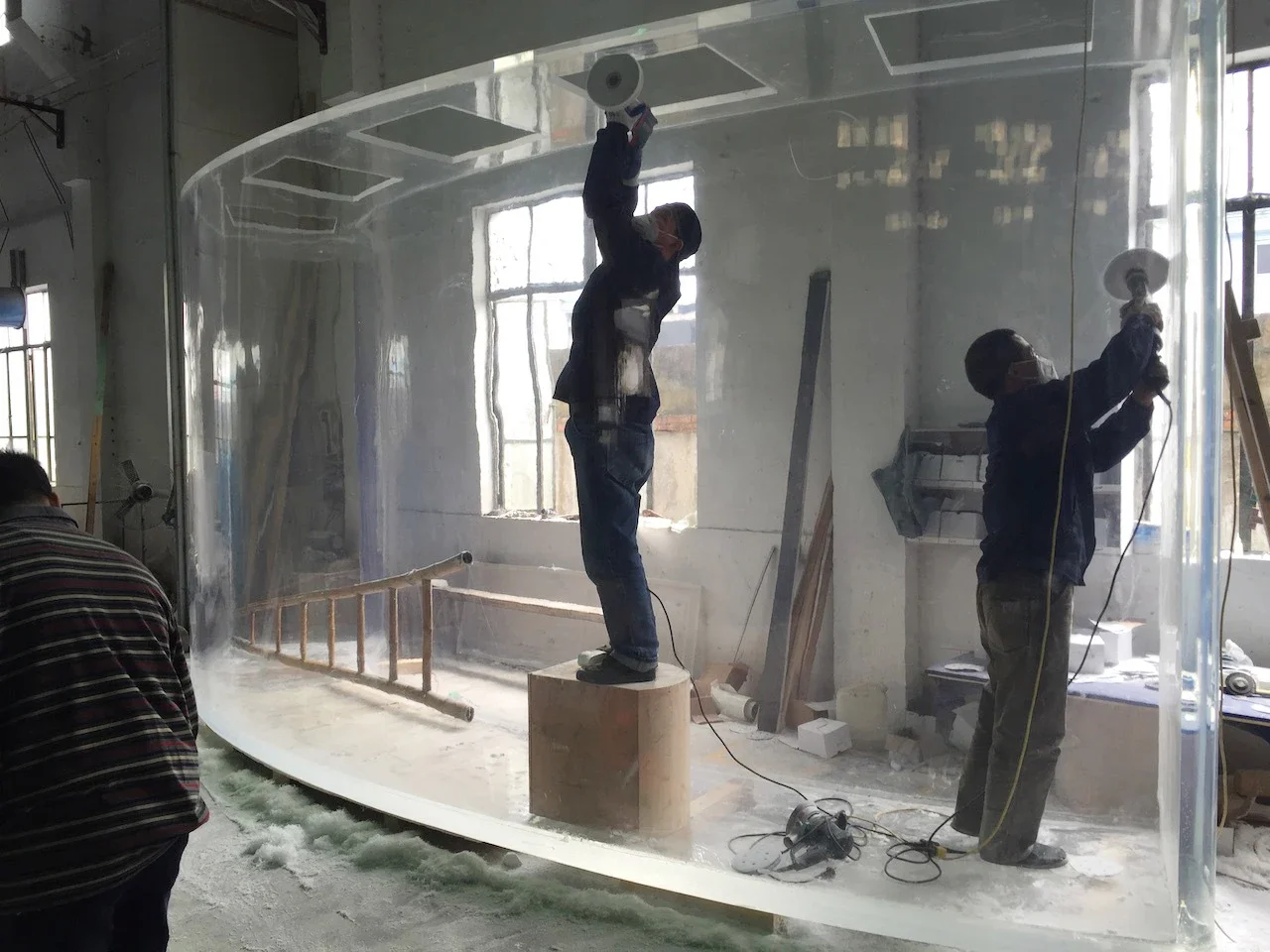 l Acrylic Big Fish Tank Rectan - огляд і ціна Aquarium Fish Big Size