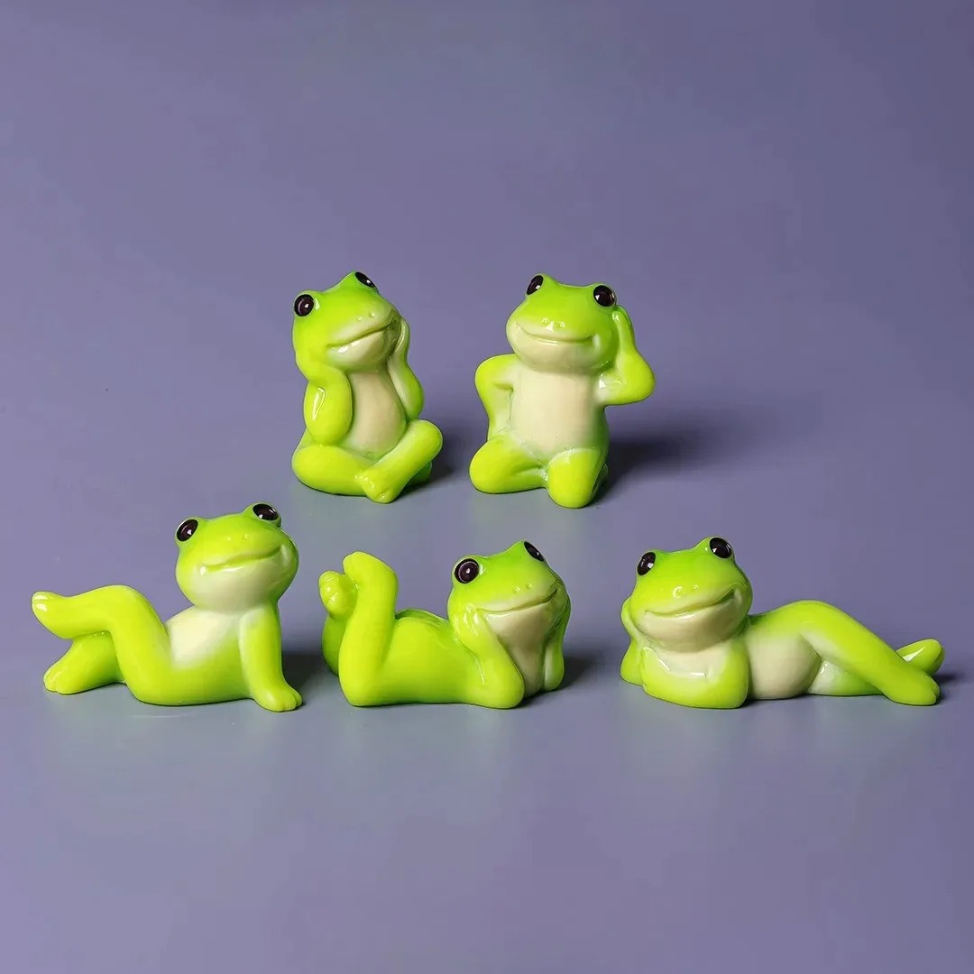 6pcs Cartoon Mini Funny Frog F - огляд і ціна Live Fish Aquarium