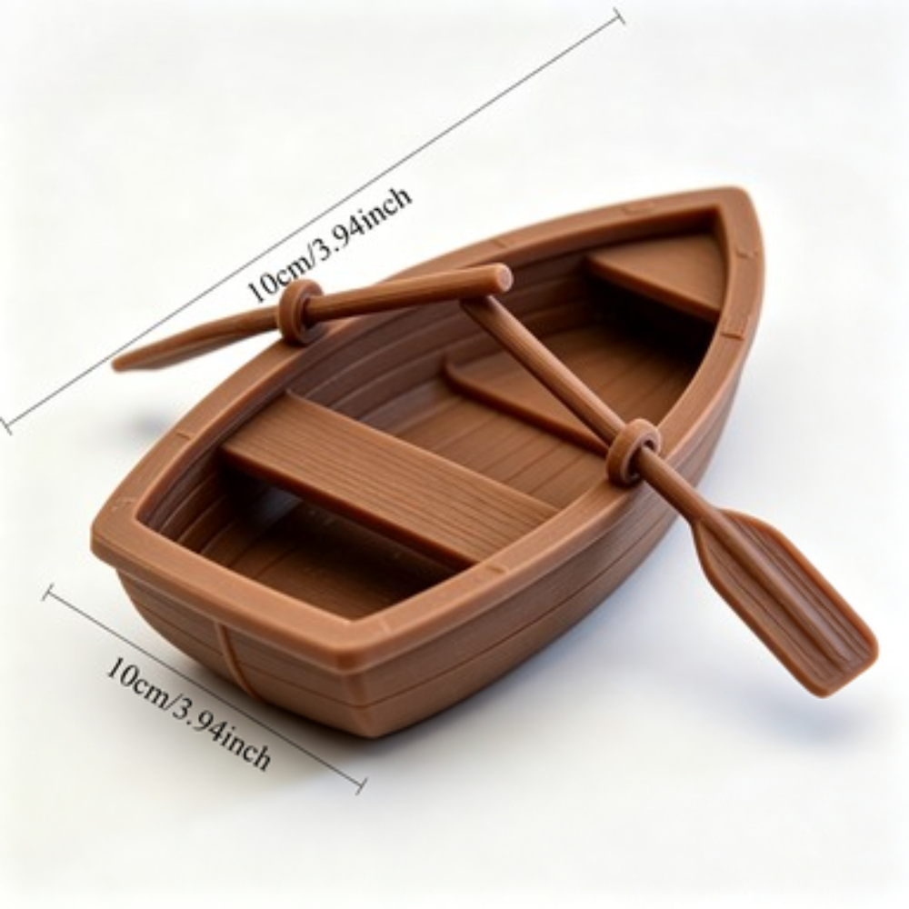Mini Double Oar Wooden Boat Aq - огляд і ціна Aquarium Fish Items