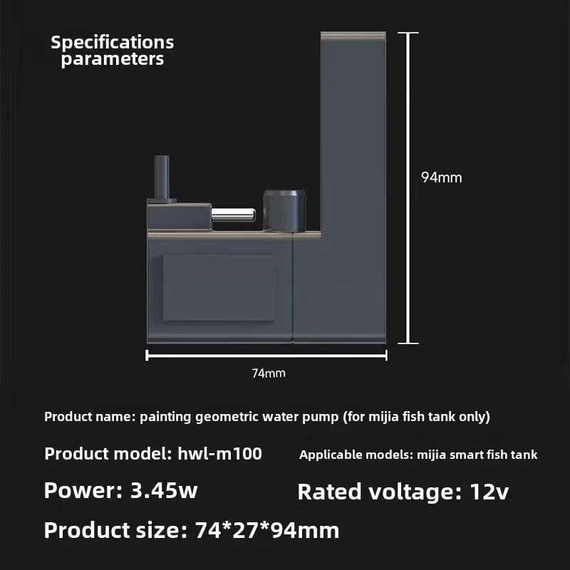 1pcs For Xiaomi Mijia smart aq - огляд і ціна Fish Tank Filter Aquarium