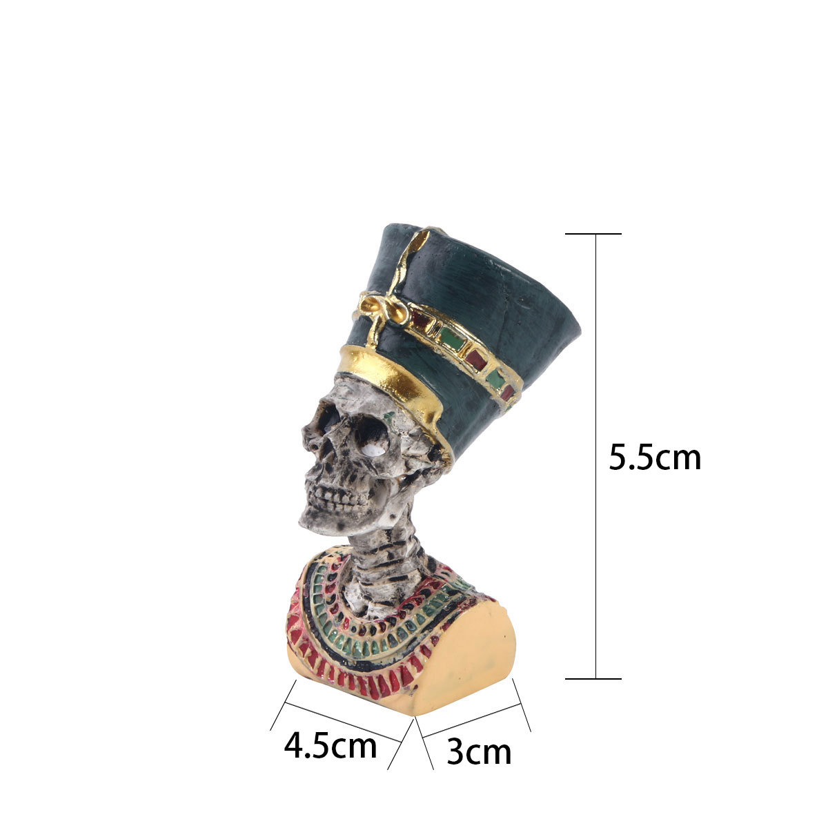 Cleopatra Skull Resin Figurine - огляд і ціна Aquarium Fish Jar