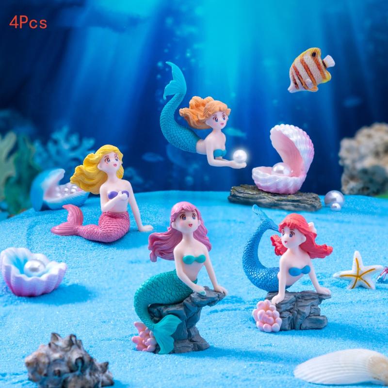 4Pcs Plastic Fish Tank Little  - огляд і ціна Aquarium Fish Items