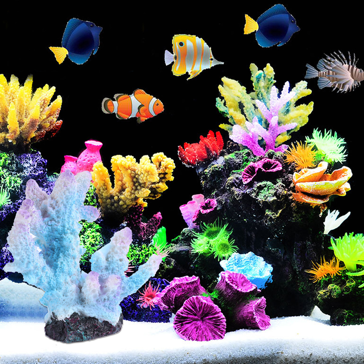 Aquarium Artificial Resin Cora - огляд і ціна Xl Aquarium Fish