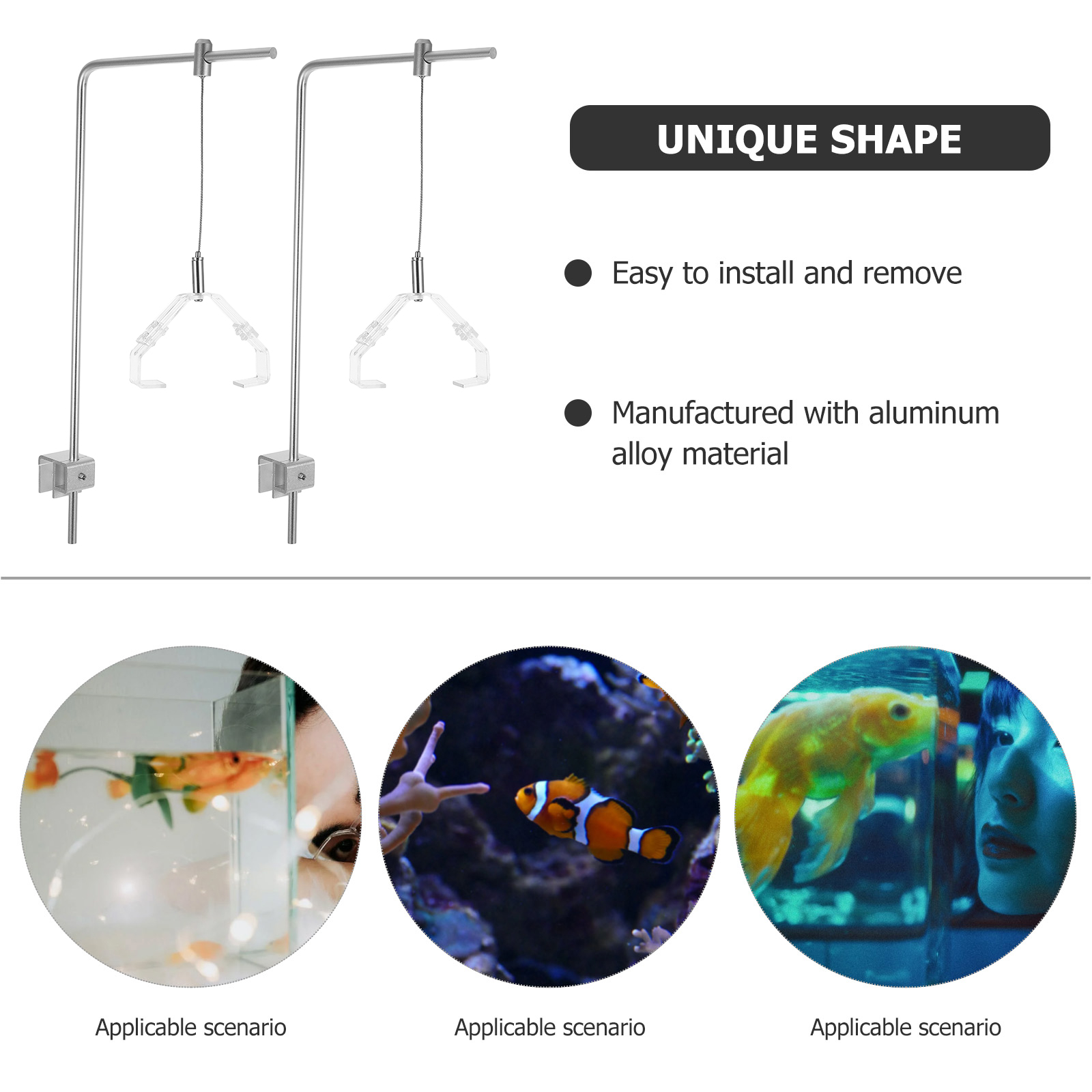 2pcs Aquarium Light Holder Wit - огляд і ціна Aquarium Fish Light