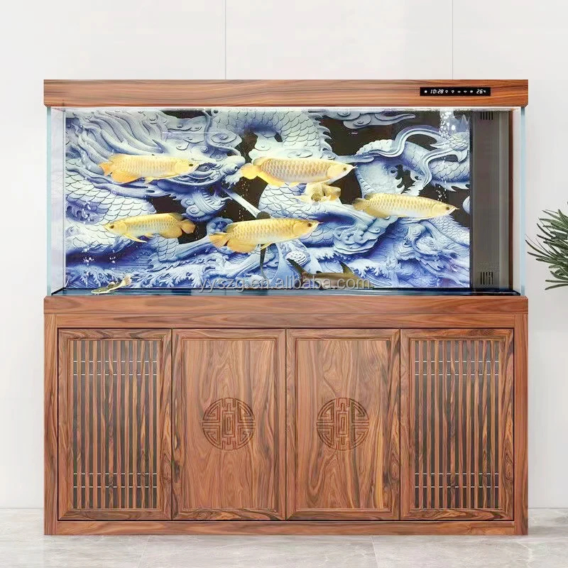 custom.Commercial Luxury Glass - огляд і ціна Live Fish Aquarium